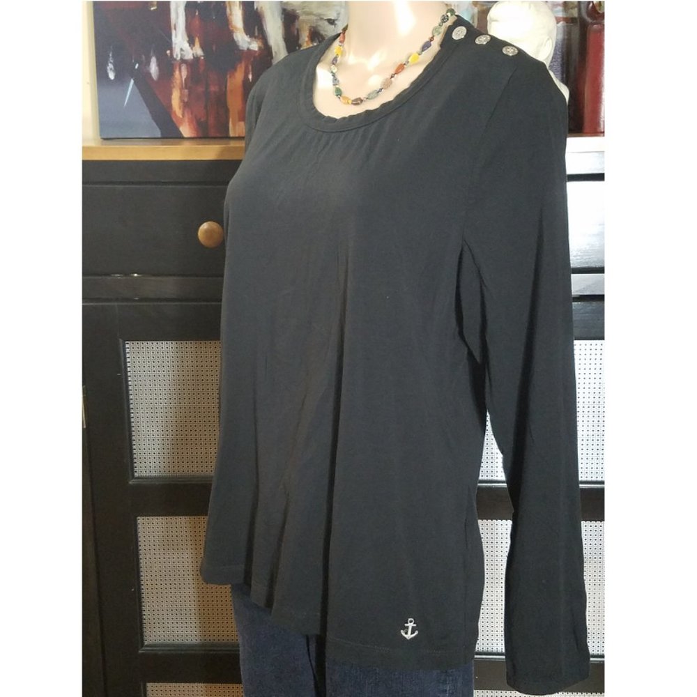 NWOT Nautica Black Top